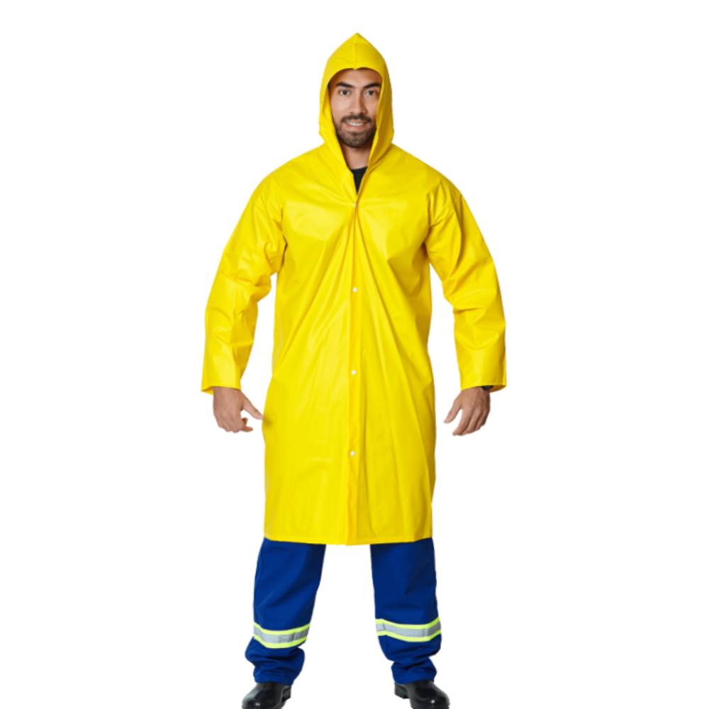 Capa Chuva Pvc Forrada Amarela Standard CA 28449 Brascamp