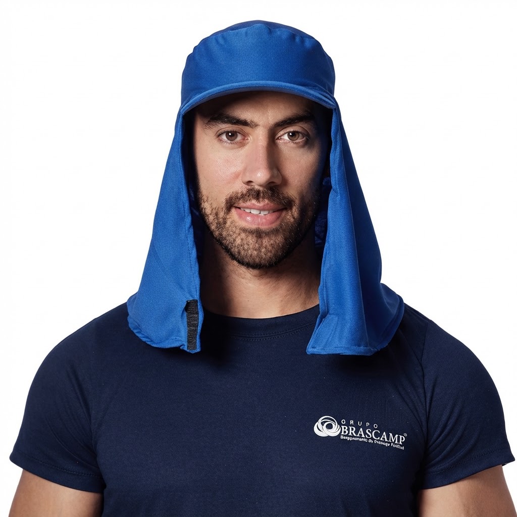 Tunica Arabe Brim Azul Bone C/ Velcro Ca 49731 Brascamp